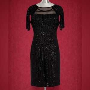 Black Sequin Dress Size Medium